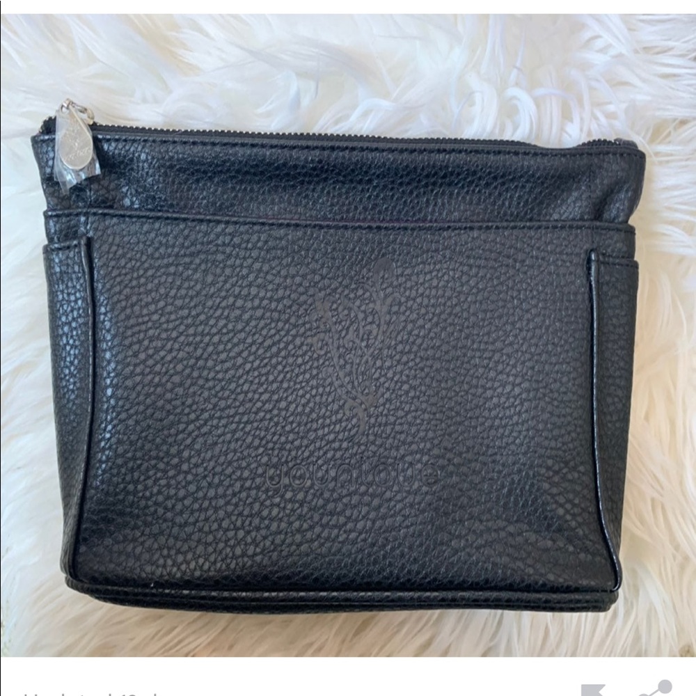 Younique faux black leather bag